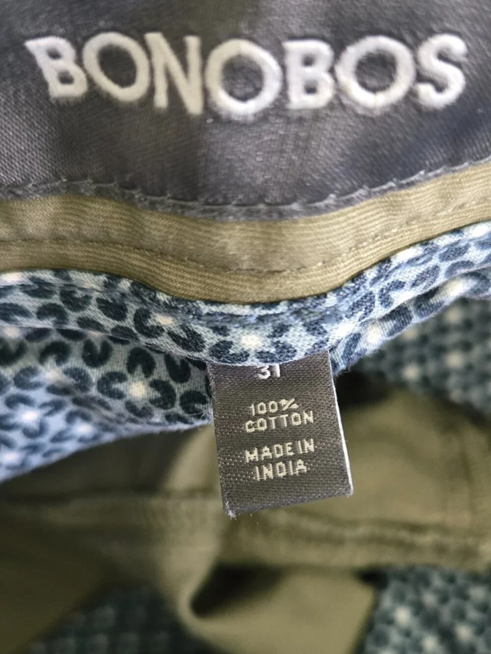 Bonobos Olive Flat Front Men's Shorts
